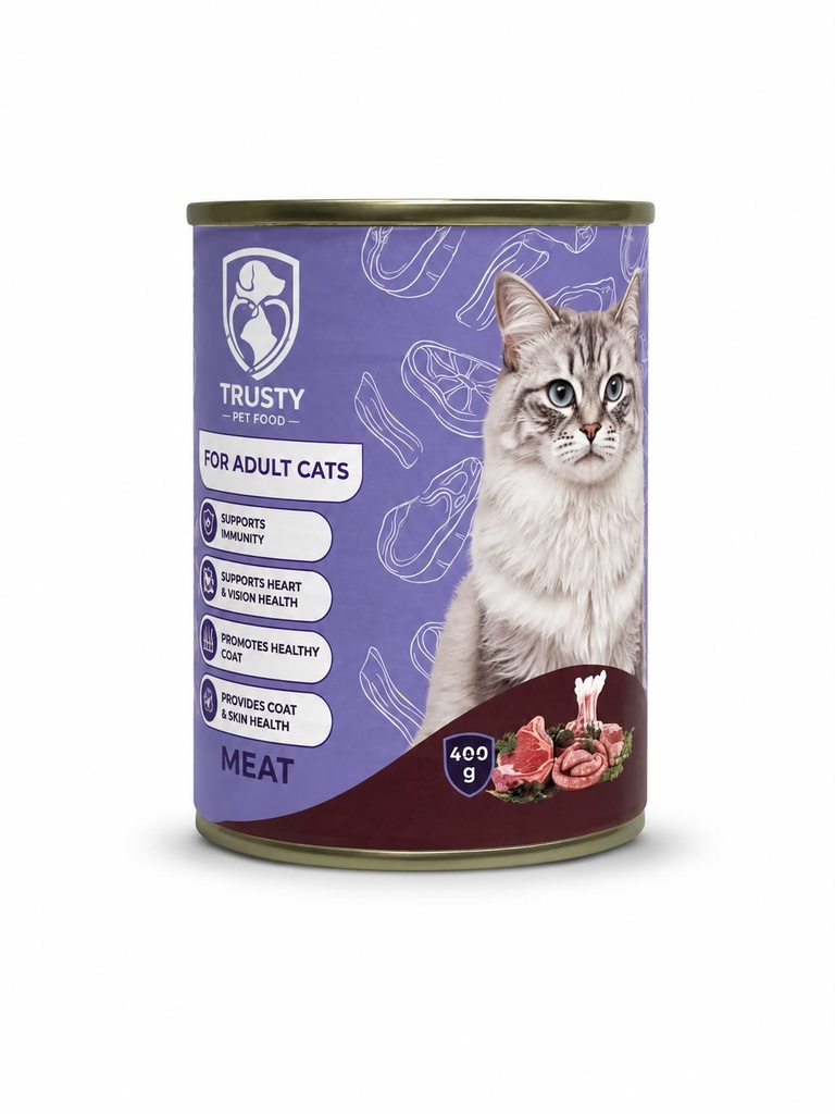 [Wet Food  Trusty 03] Trusty Wet Food Mix Meat Cat 400g Pate,24,