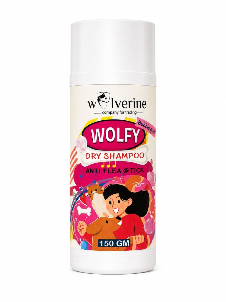 Wolverine - Wolfy - Dry Shampoo - Anti Flea & Anti Tick - 150 gm