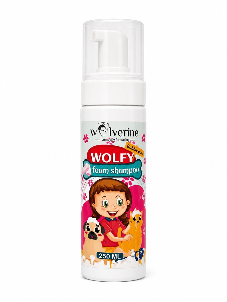 Wolverine - Wolfy - Foam Shampoo Bubble Gum - 250 Ml