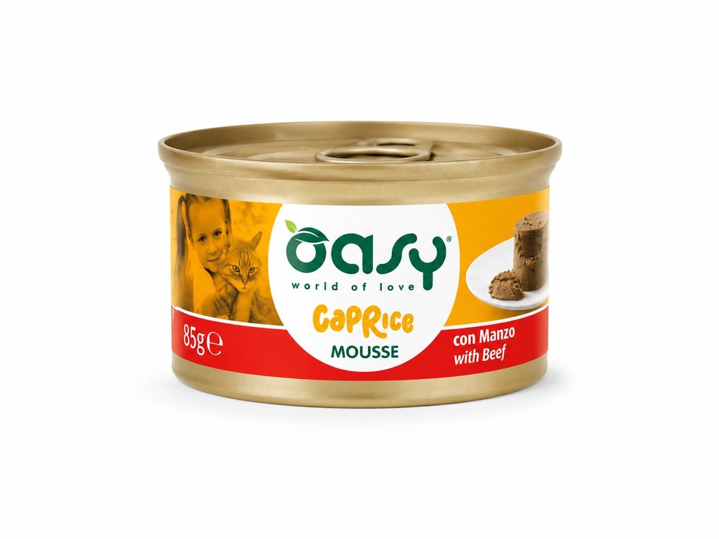 Oasy Wer Cat Caprice Mousse With Beef 85 gr