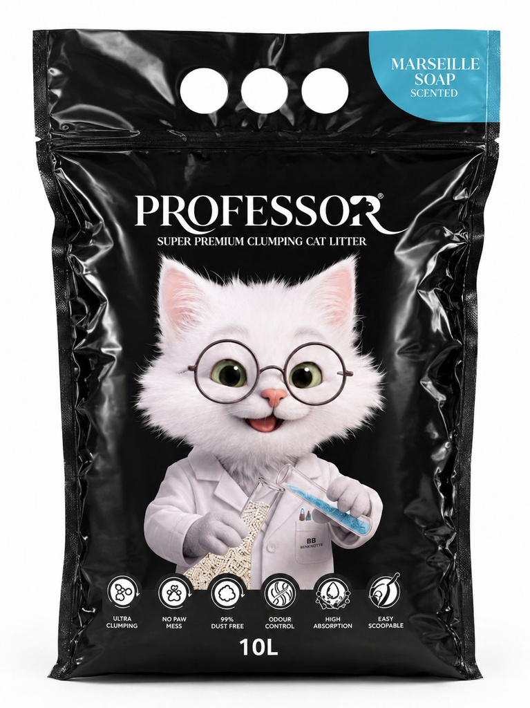 Professor - Cat Litter - 10 L - lavender scented